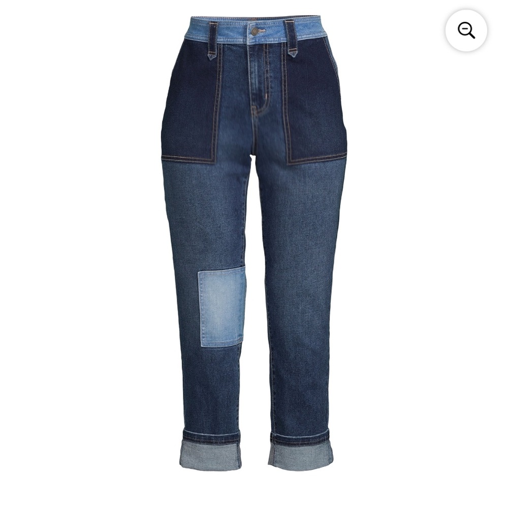 Time and Tru Patchwork Jeans - Size 12 - Picture 4 of 10
